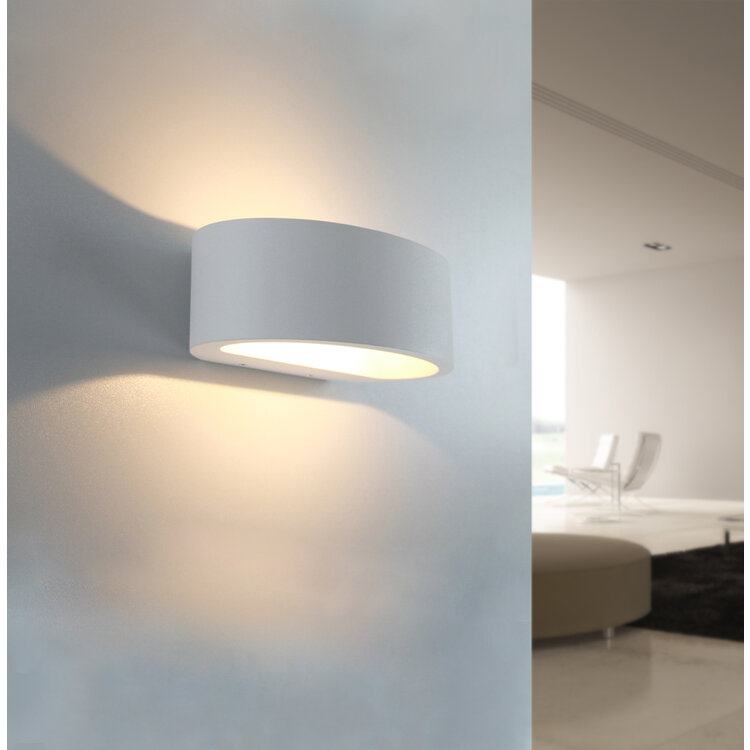 Artdelight Wandlamp Sharp Led Wit 7.2Watt 2700K