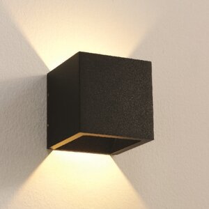 Wandlamp Cube Zwart IP65