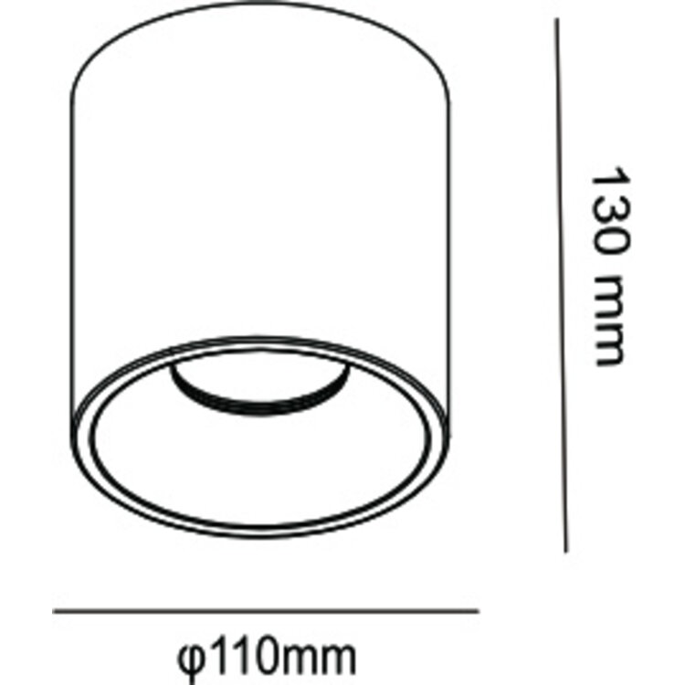 Artdelight Plafondlamp Gips Toulouse Wit Ø 11cm GU10