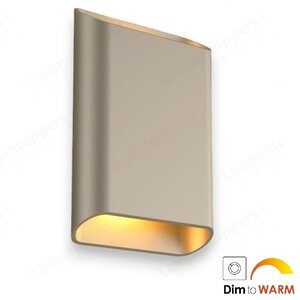 Wandlamp Diaz-L Champagne Dim To Warm 2 x 6Watt