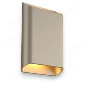 Wandlamp Diaz-L Champagne Led 2 x 6Watt
