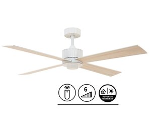 Plafondventilator Airfusion Newport Wit 9W Led Ø 137cm Incl. Afstandsbediening