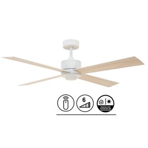 Lucci Air Plafondventilator Airfusion Newport Wit 9W Led Ø 137cm