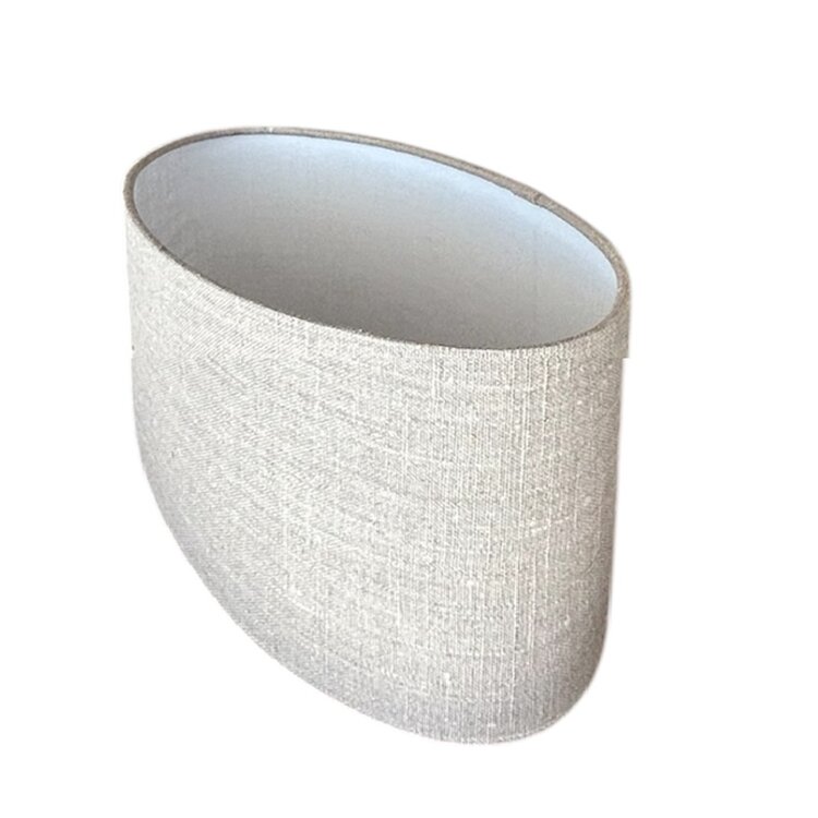 Lampenkap Ovaal Vlaslinnen 35cm