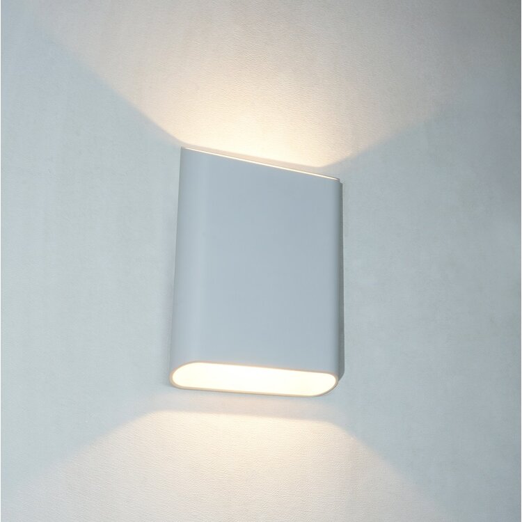 Artdelight Wandlamp Diaz-L Wit Dim to Warm 2 x 6Watt IP65