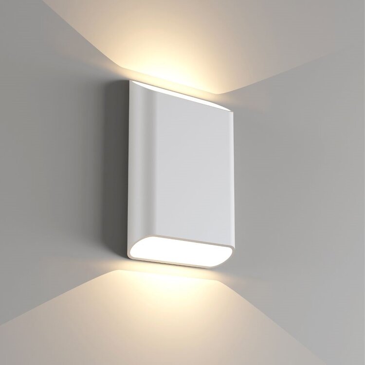 Artdelight Wandlamp Diaz-L Wit Dim to Warm 2 x 6Watt IP65