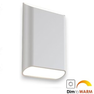Wandlamp Diaz-L Wit Dim to Warm 2 x 6Watt IP65
