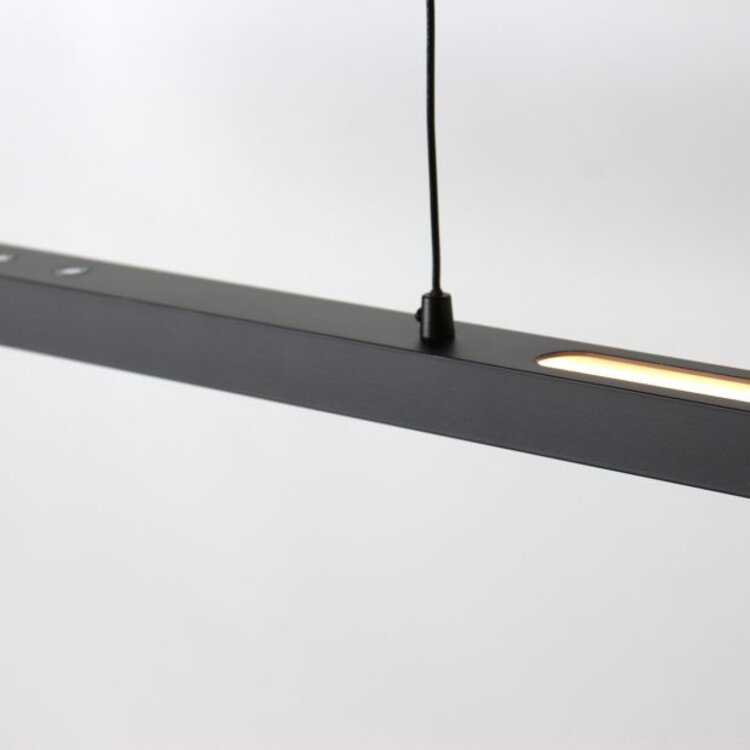 Hanglamp Bande Zwart incl. Comfort Lift 2200 - 4000K L 114cm