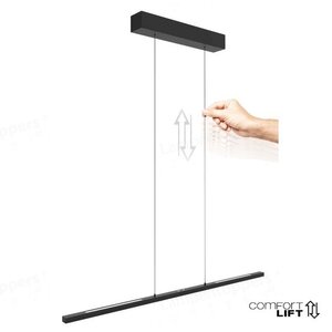 Hanglamp Bande Zwart incl. Comfortlift L 114cm