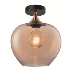 Plafondlamp Fresu Amber Glas Ø 24cm