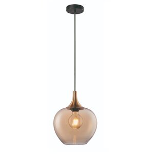 Hanglamp Fresu Amber Glas Ø 24cm 1 Lichts