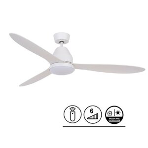 Plafondventilator Whitehaven Wit incl. LED Ø 142cm