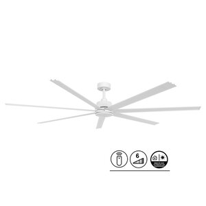 Plafondventilator Atlanta II Wit XL Ø 183cm 12W Led