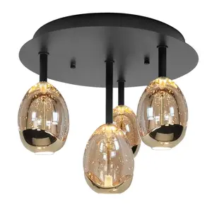 Plafondlamp Golden Egg 4 Lichts Led Ø 35cm