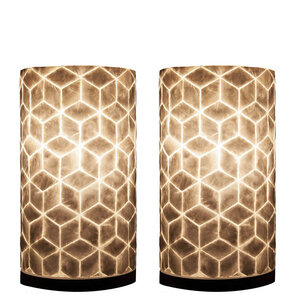 Tafellamp Cube 30cm 2 Stuks
