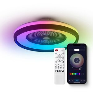 Plafondventilator Smart LumiFan Zwart Ø 59cm