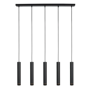 Hanglamp DownLume Zwart 5 Lichts  GU10 ↔  1 Mtr