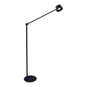 Vloerlamp Cugino Zwart 1-Arm incl. Dimmer