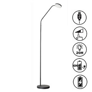 Oplaadbare Vloerlamp Duuk Zwart 6 Watt