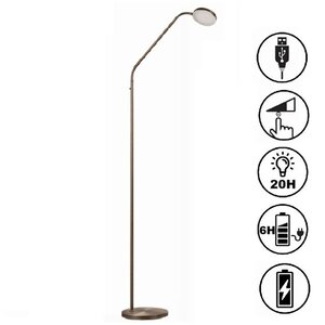 Oplaadbare Vloerlamp Duuk Brons 6 Watt