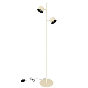Vloerlamp Cugino Crème 2 Lichts incl. Dimmers