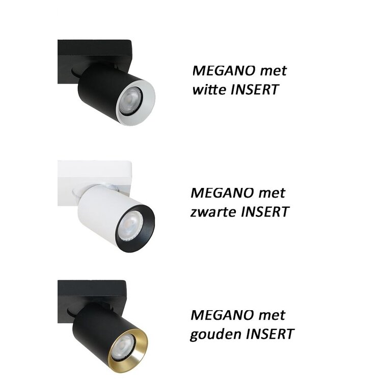 Artdelight Spot Megano Champagne GU10 2 Lichts