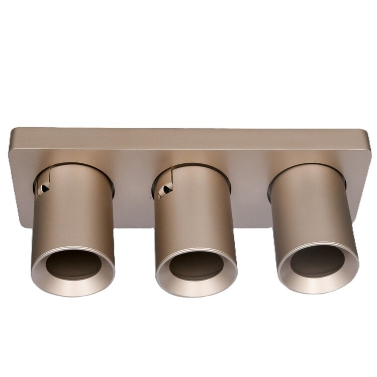 Artdelight Spot Megano Champagne GU10 3Lichts