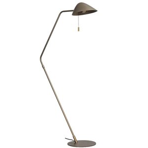 Vloerlamp Lotte Anodic Brown Trekschakelaar & E27 Fitting