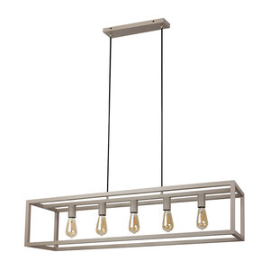 Hanglamp Esteso Beige 5 Lichts 120cm