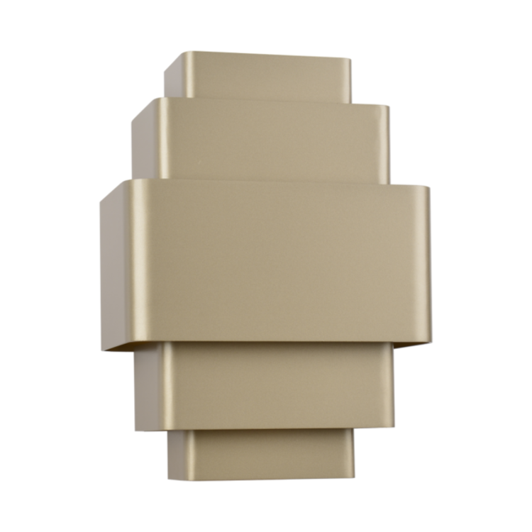 Artdelight Wandlamp Layers Champagne 27.5 x 20cm excl. 3 x G9 Lichtbron