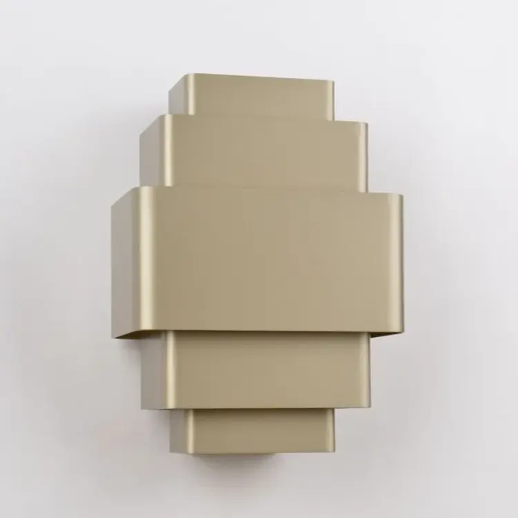 Artdelight Wandlamp Layers Champagne 27.5 x 20cm excl. 3 x G9 Lichtbron