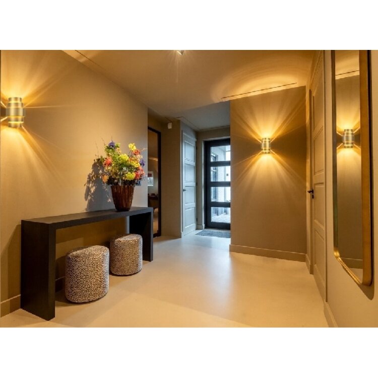 Artdelight Wandlamp Rolls Champagne 2 x G9 fitting Hoogte 22cm