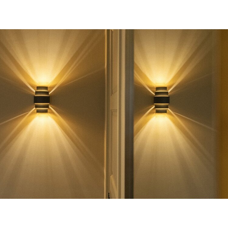 Artdelight Wandlamp Rolls Champagne 2 x G9 fitting Hoogte 22cm