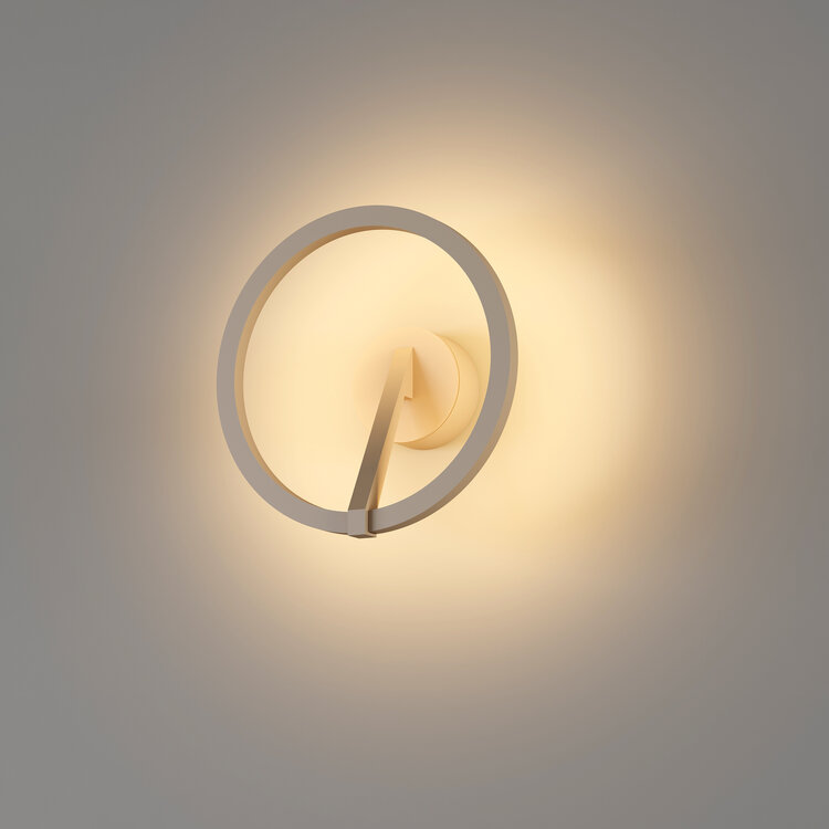 Artdelight Wandlamp Oregon Champagne Led Ø 22cm