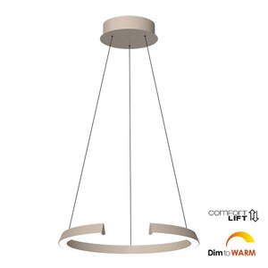 Hanglamp Cavallo Beige Ø 65cm  incl. Comfortlift