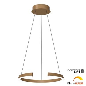 Hanglamp Cavallo Brons-Goud Ø 65cm  incl. Comfortlift
