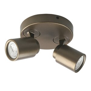 Spot Razza Brons-Goud 2 lichts  GU10