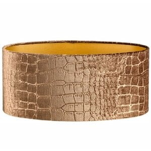 Lampenkap Ovaal Big Croco Velvet  Bronze 45cm