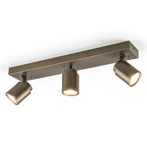 Spot Razza Brons-Goud 3 lichts  GU10  Balk