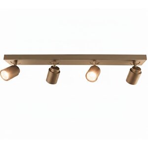 Spot Razza Brons-Goud 4 lichts GU10 Balk