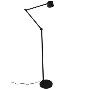 Vloerlamp Cugino Zwart 2-Arm incl. Dimmer