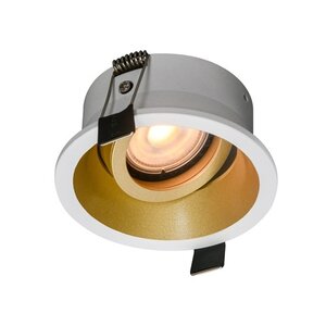Inbouwspot Roura Wit-Goud GU10  Rond 1 Lichts