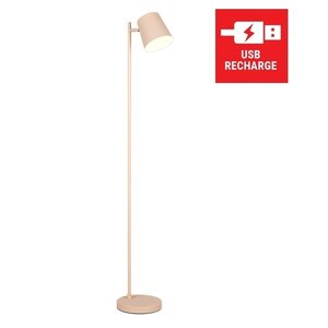 Vloerlamp Blake Beige Oplaadbaar