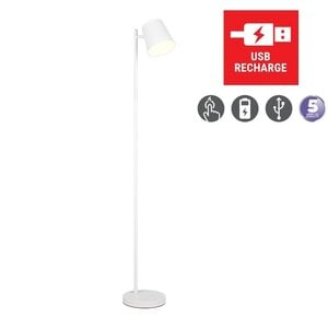 Vloerlamp Blake Wit Oplaadbaar
