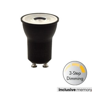 Mini GU10 3.6Watt Zwart Dimbaar Ø 35mm
