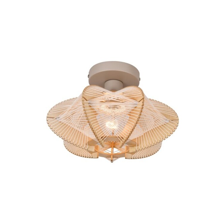 ETH Plafondlamp Jessica Beige Naturel Ø 30cm  E27 15Watt Max.