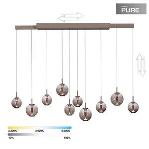 Hanglamp E-Infinity Bronce L 100-198cm 10 Lichts