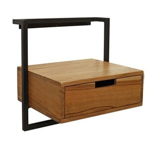 Nachtkastje Air Solid Massief Acacia Naturel 1 Lade