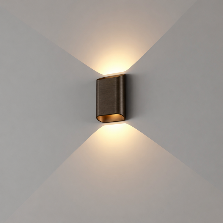 Artdelight Wandlamp Diaz-S Brons Koper Led 2 x 3Watt