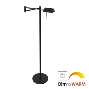 Vloerlamp Retina Zwart 10 Watt incl. Dim to Warm